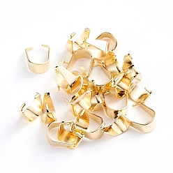 Настоящее золото 18K Нержавеющая сталь оснастки на поруки, реальный 18 k позолоченный, 10x5 мм, Внутренние размеры: 8.5 mm, штифты : 0.7 мм