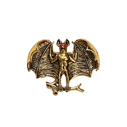 Античное Золото Брошь из сплава летучей мыши для рюкзака, античное золото , 33x41 мм