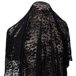 Черный 1 ярд нейлоновой кружевной ткани, аксессуары для одежды своими руками, чёрные, 1600x0.5 мм