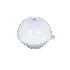 Белый Силиконовые формы для пасхального украшения своими руками, формы для литья смолы, для уф-смолы, изготовление ювелирных изделий из эпоксидной смолы, сфера, белые, внутренний диаметр: 60 мм