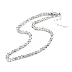 Платина Латунные цепочки со звездочками из латуни с покрытием для женщин, долговечный, без свинца и без кадмия, платина, 16.22 дюйм (41.2 см)