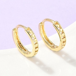 Настоящее золото 18K Серьги-кольца из латуни в форме сердца, стойки покрытие, без свинца и без кадмия, долговечный, реальный 18 k позолоченный, 15x2.5 мм