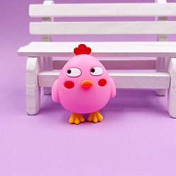 Ярко-Розовый Пластиковые подвески из пвх, цыпочки прелести, ярко-розовый, 44x37 мм