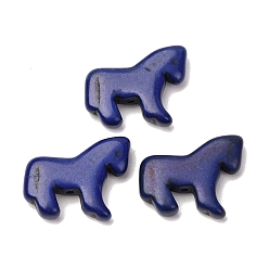 Полуночно-синий Синтетические бирюзовые бусины в виде лошади, темно-синий, 18x21.5x5 мм, отверстие : 1.2 мм