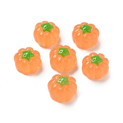 Оранжевый Кабошоны из смолы, тыква, оранжевые, 11.5x11.5x7.5 мм