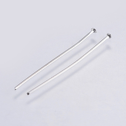 Нержавеющая Сталь Цвет Устойчивы к потускнению 304 штифты из нержавеющей стали с плоской головкой, цвет нержавеющей стали, 30x0.7 мм, Руководитель: 1 mm