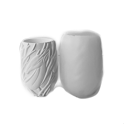 Белый Ваза своими руками силиконовые формы для свечей, пищевой силикон, изготовление украшений, для изготовления свечей, белые, 65x65x95 мм