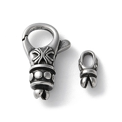 Античное Серебро 316 комплекты занавесок из оргстекла из нержавеющей стали, античное серебро, 23x13.5x7 мм