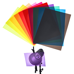 (52) Непрозрачная лаванда 60шт 10цвета ПВХ пластиковые листы, прямоугольные, разноцветные, 297x210x0.3 мм, 6 шт / цвет