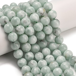 Темный Морско-зеленый Стеклянные бусины, имитация ларимара, круглые, темно-зеленый, 12 мм, отверстие : 1.4 мм, около 34 шт / нитка, 15.55 дюйм (39.5 см)