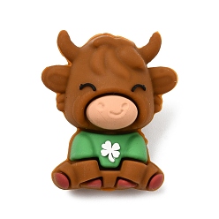 (461) Высокий Металлик Виноград Пищевые экологически чистые силиконовые фокусные шарики, коричневые, крупный рогатый скот, 28.5x25x17.5 мм, отверстие : 2 мм