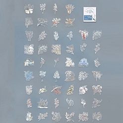 Белый 100шт. История четырех сезонов наклейки для животных самоклеящиеся наклейки, Украшение дневника для фотоальбома своими руками, белые, 33~60x26~57x0.1 мм