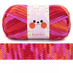 Красный Шерстяная пряжа, пряжа для вязания крючком, для свитера, шапки, носков, детских одеял, сегмент окрашенный, красные, 3.5~4 мм, около 185.91 ярдов (170 м) / моток