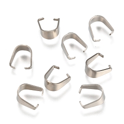 Нержавеющая Сталь Цвет Устойчив к потускнению 304 защелкивающиеся дужки из нержавеющей стали, цвет нержавеющей стали, 9x4x6 мм, штифты : 0.6 мм