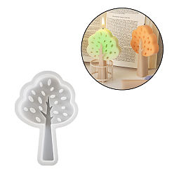 Белый Силиконовые формы для свечей своими руками, для изготовления свечей, дерево, белые, 138x93x22 мм