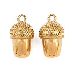 Гриб 304 подвески из нержавеющей стали, без свинца и без кадмия, ионное покрытие (ip), гриб, 17.5x10 мм, отверстие : 2 мм