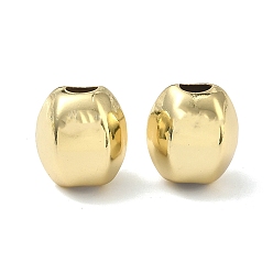 Настоящее золото 18K Тыквенные латунные европейские бусины, бусины с большим отверстием, без кадмия и без свинца, долговечный, стойки покрытие, реальный 18 k позолоченный, 14x12.5x11 мм, отверстие : 4 мм