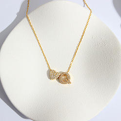 Letter Q Ожерелья с подвеской в виде сердца из латуни с микропаве из прозрачного кубического циркония, золотые, Буква Q, 16.14 дюйм (41 см)