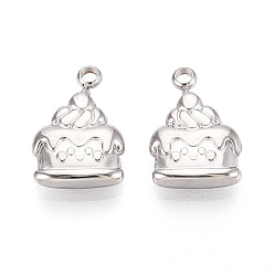 Нержавеющая Сталь Цвет 304 прелести нержавеющей стали, анти-тускнение, торт очарование, цвет нержавеющей стали, 15x10x3 мм, отверстие : 1.8 мм