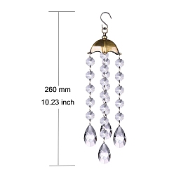 Teardrop Подвеска в виде ловца солнца из хрустального стекла, создатель радуги, украшение сада и дома своими руками, слеза, 260 мм