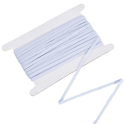 Белый Полипропиленовая эластичная широкая лента, с картонной карточкой, белые, 1/4 дюйм (6 мм)