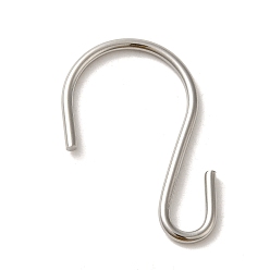 Нержавеющая Сталь Цвет Не тускнеет 304 застежка S-образный крючок из нержавеющей стали, цвет нержавеющей стали, 43.5x28x2.4 мм