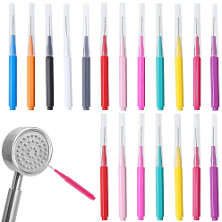 (52) Непрозрачная лаванда 60шт. 12 цветные пластиковые щетки для чистки, с головкой из нержавеющей стали, разноцветные, 58x4 мм, 5 шт / цвет