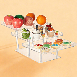 Прозрачный Акриловый держатель для кексов, акриловые витрины для десертов с баром, прозрачные, готовый продукт: 44.5x30x20см