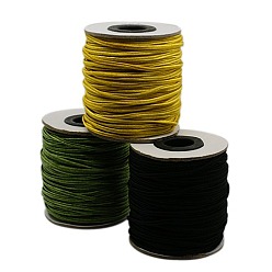 Mixed Color Nylon Thread, Nylon Jewelry Cord for Custom Woven Jewelry Making, Mixed Color, 2mm, about 100yards/roll(300 feet/roll)