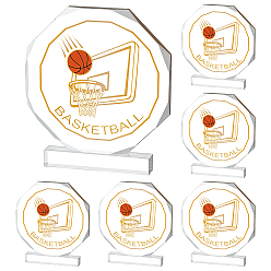 Basketball 6шт. акриловый спортивный мяч, кубок, награда, wtih 2pcs imitation aux sem glass cloth, баскетбол, 119x13.5x134 мм