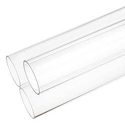 Прозрачный Акриловая круглая трубка, прозрачные, 400x55 мм, внутренний диаметр: 50 мм
