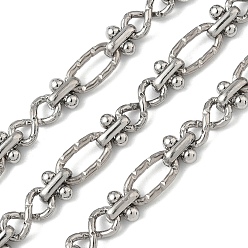 Нержавеющая Сталь Цвет 304 нержавеющая сталь 8-образные звенья цепи, с катушкой, несварные, цвет нержавеющей стали, 11.5x5.5x3 мм