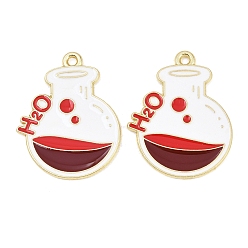 Разноцветный Подвески из эмали и сплава, словесные чары, золотые, красочный, 28x22x1 мм, отверстие : 1.6 мм