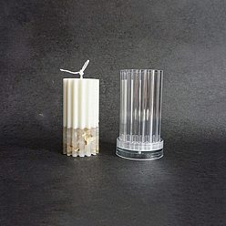 Column Пластиковые формы для свечей, для изготовления ароматических свечей, прозрачные, колонка, 65x65x115 мм