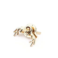 Light Gold Застежки-защелки для деревянных ящиков из цинкового сплава, шкатулка застежка, золотой свет, 25x40x15 мм