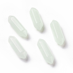 Светло-голубой Стеклянные бусины, светящийся / светится в темноте, без отверстия , точка с двойным окончанием, светло-голубой, 22~23x6x6 мм