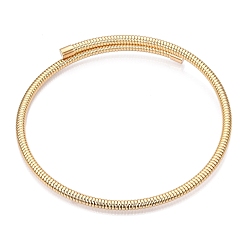 Золотой Железные круглые змеиные цепи, колье, ожерелья, регулируемые эластичные ожерелья для мужчин и женщин, золотые, 0.24~0.28 дюйм (0.6~0.7 см), внутренний диаметр: 4.84 дюйм (12.3 см)