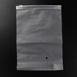 Прозрачный Прозрачные полиэтиленовые пакеты для хранения ювелирных изделий с застежкой-молнией, портативные мешочки-органайзеры для ювелирных изделий, прямоугольные, прозрачные, 20.3x13.9x0.15 см