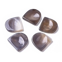 Натуральный Агат Натуральный агат массажер, Камень беспокойства для терапии беспокойства, полукруглый, 45x44x8 мм