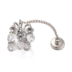 Серебро Креативные мини-люстры из смолы, ретро масляная лампа для украшения дисплея аксессуаров кукольного домика, серебряные, 95x25 мм