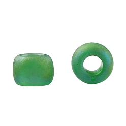 (167BF) Matte Transparent AB Peridot TOHO Round Seed Beads, Japanese Seed Beads, (167BF) Matte Transparent AB Peridot, 11/0, 2.2mm, Hole: 0.8mm, about 5555pcs/50g