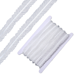Белый 10ярдов полиэстеровой складчатой ленты, кружевной отделкой, аксессуары для одежды, с 1видеокартой ПК, белые, 3/4 дюйм (20 мм), около 10.00 ярдов (9.14 м) / комплект