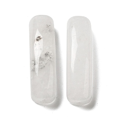 Хрусталь Подвески из кристаллов натурального кварца, изогнутые прямоугольные звенья из горного хрусталя, 36.5~37x10~10.5x7~8 мм, Отверстие : 1.5 мм & 2.4 мм