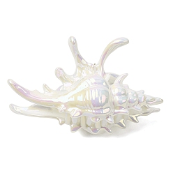 Морская Ракушка Пластиковые заколки-коготь для волос для женщин и девочек, форма раковины, с железной фурнитурой, цвет морской раковины, 130x70x75 мм