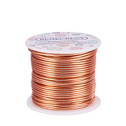 Dunkler Lachs Runder Aluminiumdraht, dunkler Lachs, 18 Messgerät, 1 mm, ca. 150 m / Rolle