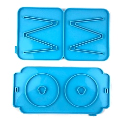 Темно-Голубой Силиконовые формы для украшения кукольного домика своими руками, пригодные для пищевых продуктов, формы для литья смолы, глубокое синее небо, 317~330x160~181 мм