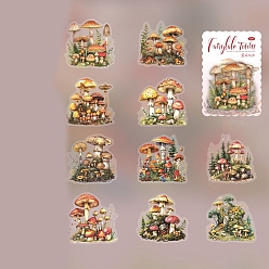 Сиена Этикетки наклейки наклейки, для скрапбукинга, детские поделки художественных промыслов, наклейка на лесную тематику для питомца, цвет охры, 73~77x75~79x0.1 мм