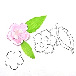 Цветок Углеродистая сталь разрезает трафареты, для diy scrapbooking, Фотоальбом, декоративное тиснение, бумажная карточка, матовый цвет платины, цветочным узором, 9.9x11.2x0.08 см