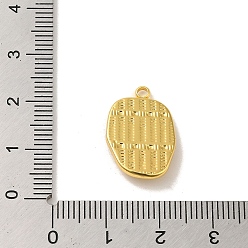 Real 18K Gold Plated 304 Stainless Steel Pendants, with Rhinestone, Oval with Sun Charm, Real 18K Gold Plated, 20x13.5x3.5mm, Hole: 1.8mm
