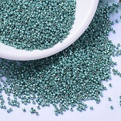 (DB1183) Galvanized Semi-Frosted Dark Aqua MIYUKI Delica Beads, Cylinder, Japanese Seed Beads, 11/0, (DB1183) Galvanized Semi-Frosted Dark Aqua, 1.3x1.6mm, Hole: 0.8mm, about 10000pcs/bag, 50g/bag